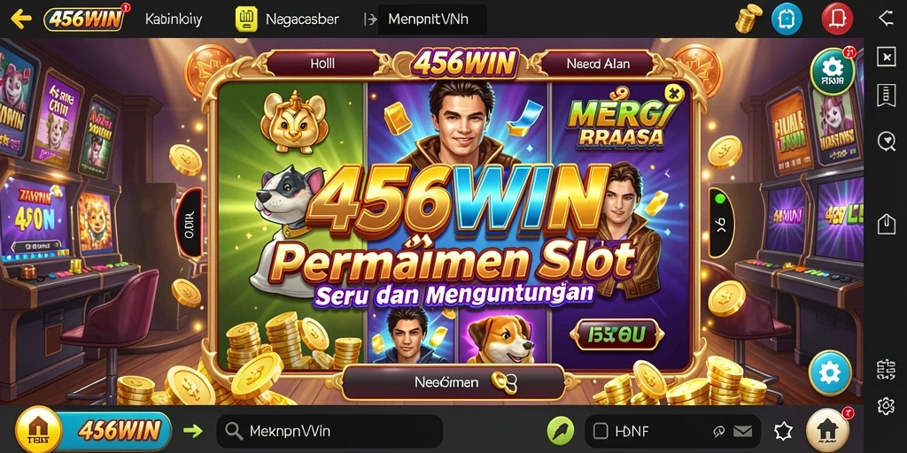 Tampilan gameplay menarik di 456WIN dengan desain slot yang memukau.