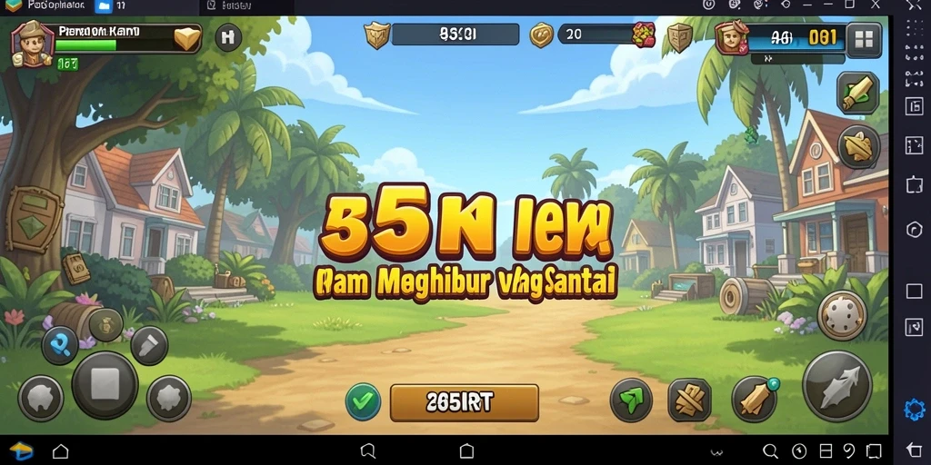 Tangkapan layar menunjukkan gameplay santai dalam 55RT.