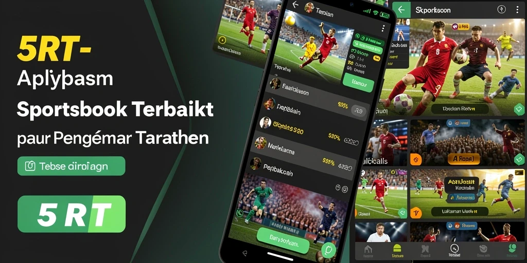 Tangkapan layar aplikasi 5RT yang menunjukkan taruhan langsung dalam aksi.