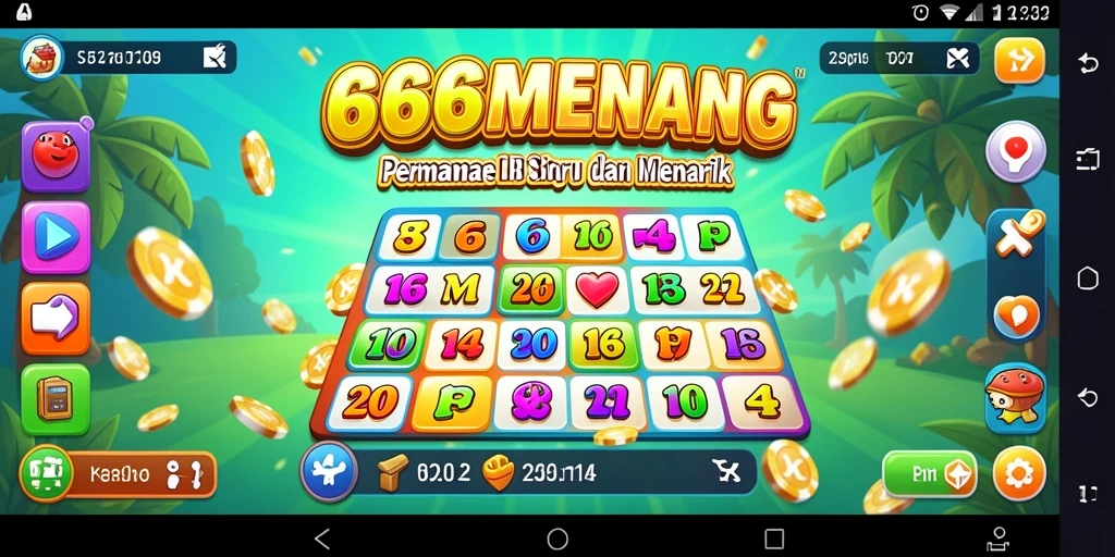 Tampilan gameplay Bingo yang seru di 666MENANG.