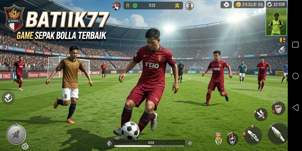 Tampilan gameplay seru dan realistis di BATIK77.