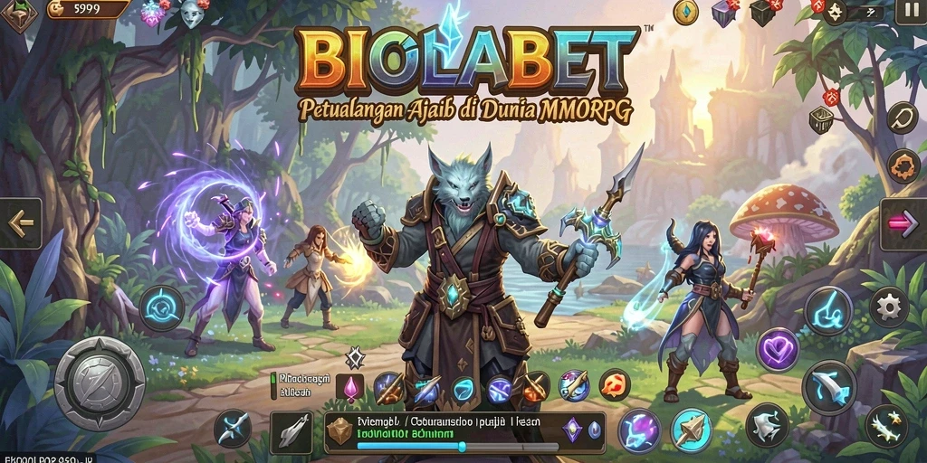 Tampilan gameplay seru dan mendebarkan di dunia MMORPG BIOLABET.