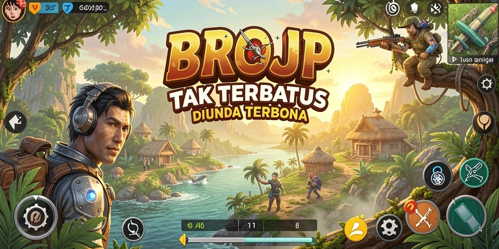 Tampilan gameplay BROJP yang menampilkan eksplorasi dunia terbuka.