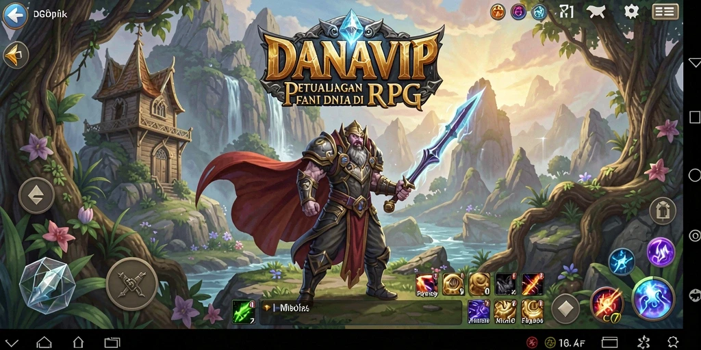Tampilan gameplay epik DANAVIP yang menakjubkan.