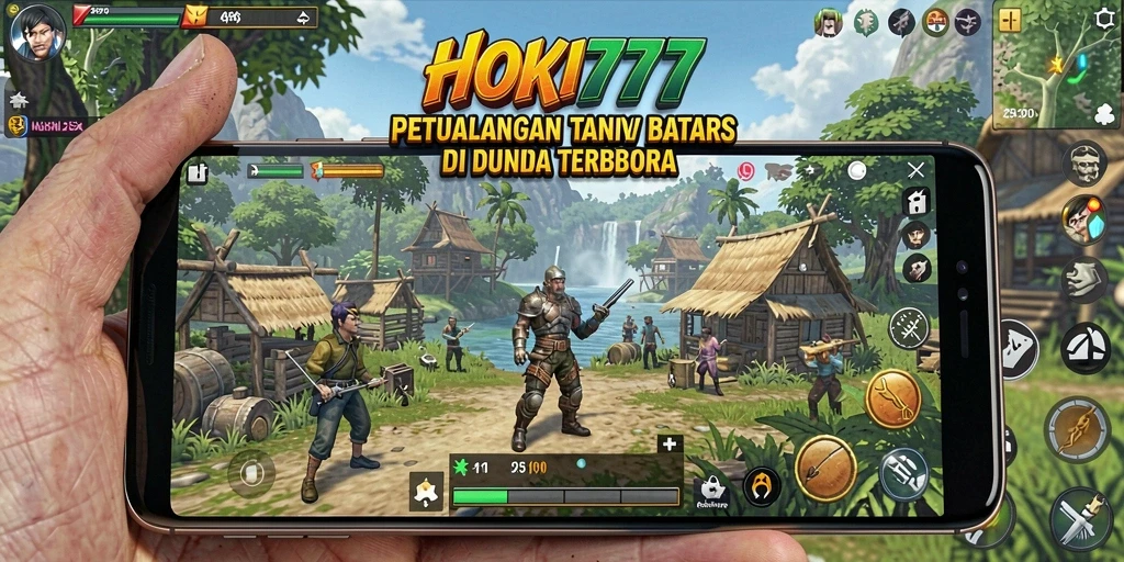 Tampilan gameplay HOKI777 yang epik dalam dunia terbuka.