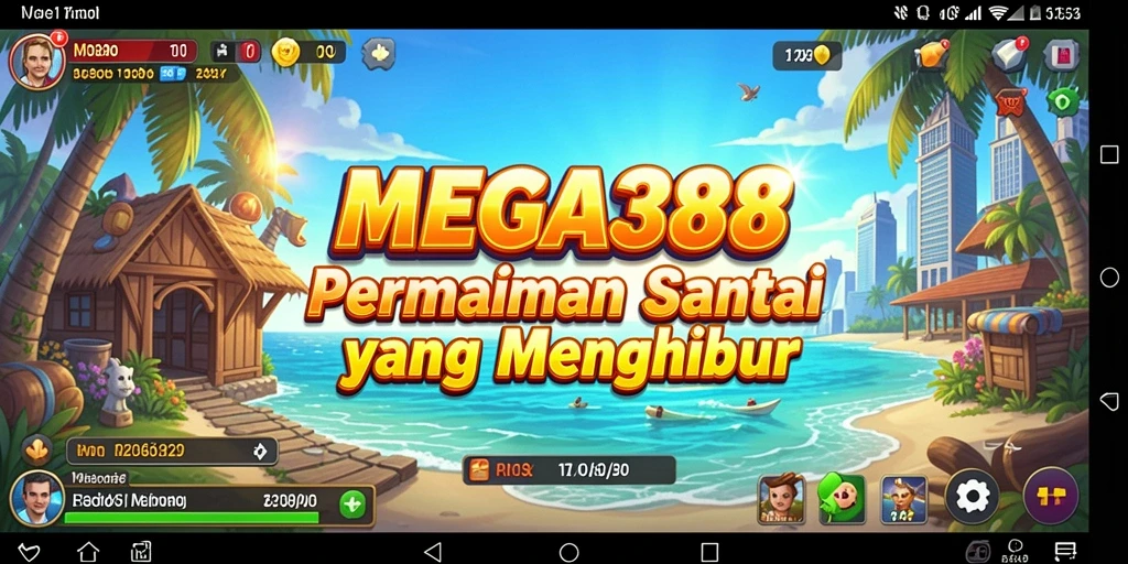 Tangkapan layar utama MEGA388 menunjukkan gameplay menyenangkan dan santai.