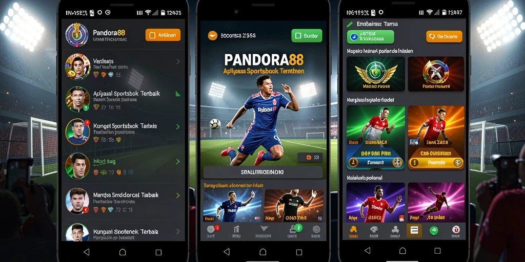 Tampilan menarik dan antarmuka pengguna PANDORA88 saat bermain Sportsbook.