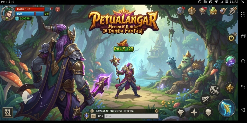 Tampilan gameplay PAUS123 yang memukau dan menantang.