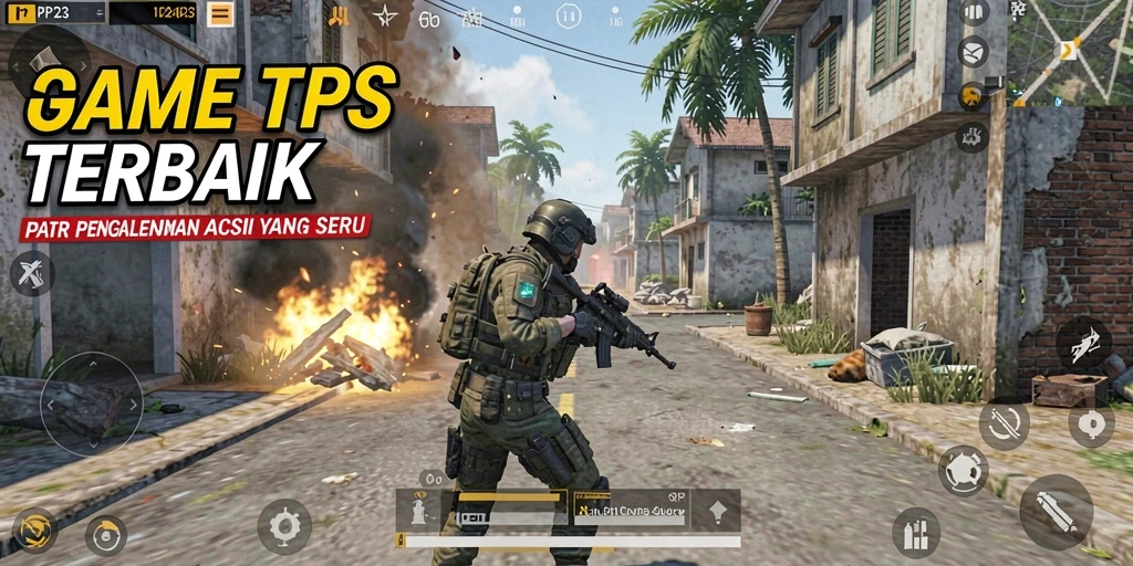 Screenshot utama PP123 menampilkan intensitas gameplay TPS yang mendebarkan.