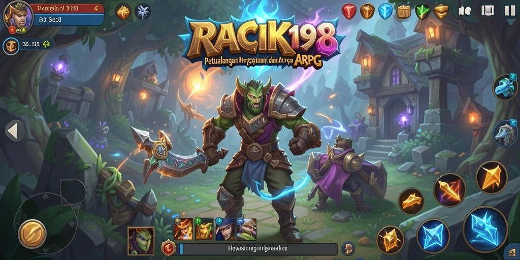 Tampilan gameplay yang menegangkan dalam <strong>RACIK198</strong> ARPG.