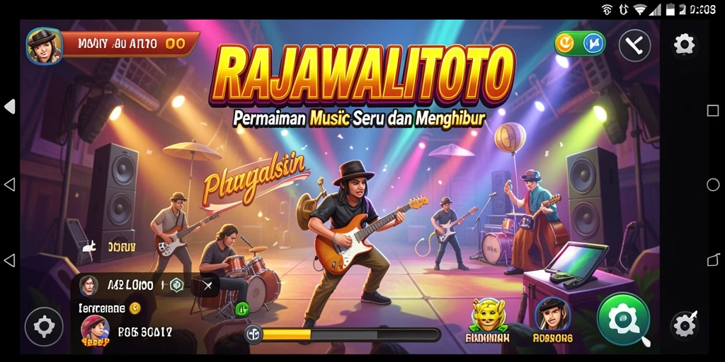 Tampilan gameplay seru dari RAJAWALITOTO dengan berbagai pilihan lagu.