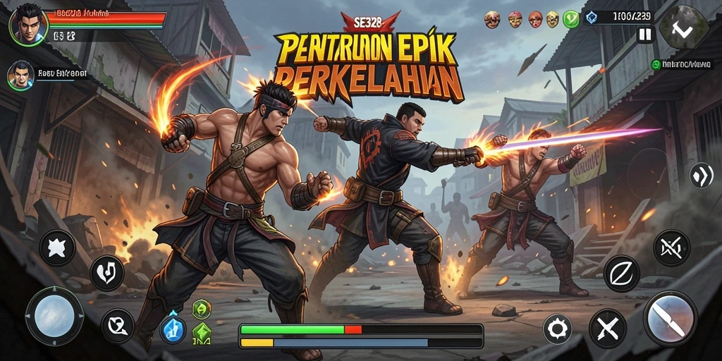 Screenshot menampilkan aksi seru dalam pertarungan SE328.