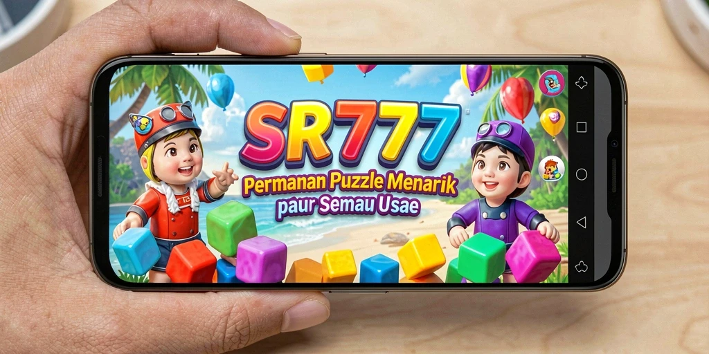Tampilan gameplay SR777 penuh warna dan interaktif dalam menyelesaikan teka-teki.
