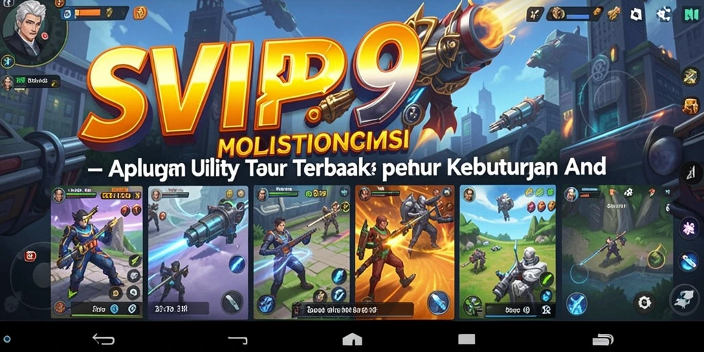 Tampilan utama SVIP9 menunjukkan fitur Utility yang beragam.